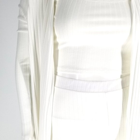 Soleil & Skye WHITE 3 Piece Leggings Set 1X-3X NEW WITH TAGS - Picture 3 of 5